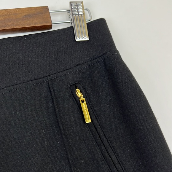 DANA BUCHMAN signature women’s pants black with gold zipper detail 2 - Picture 3 of 9